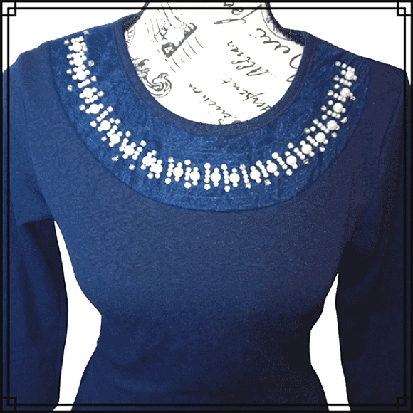 Pinc Cobalt Blue Fit & Flare Mini Skater Dress Size Med - Picture 3 of 6